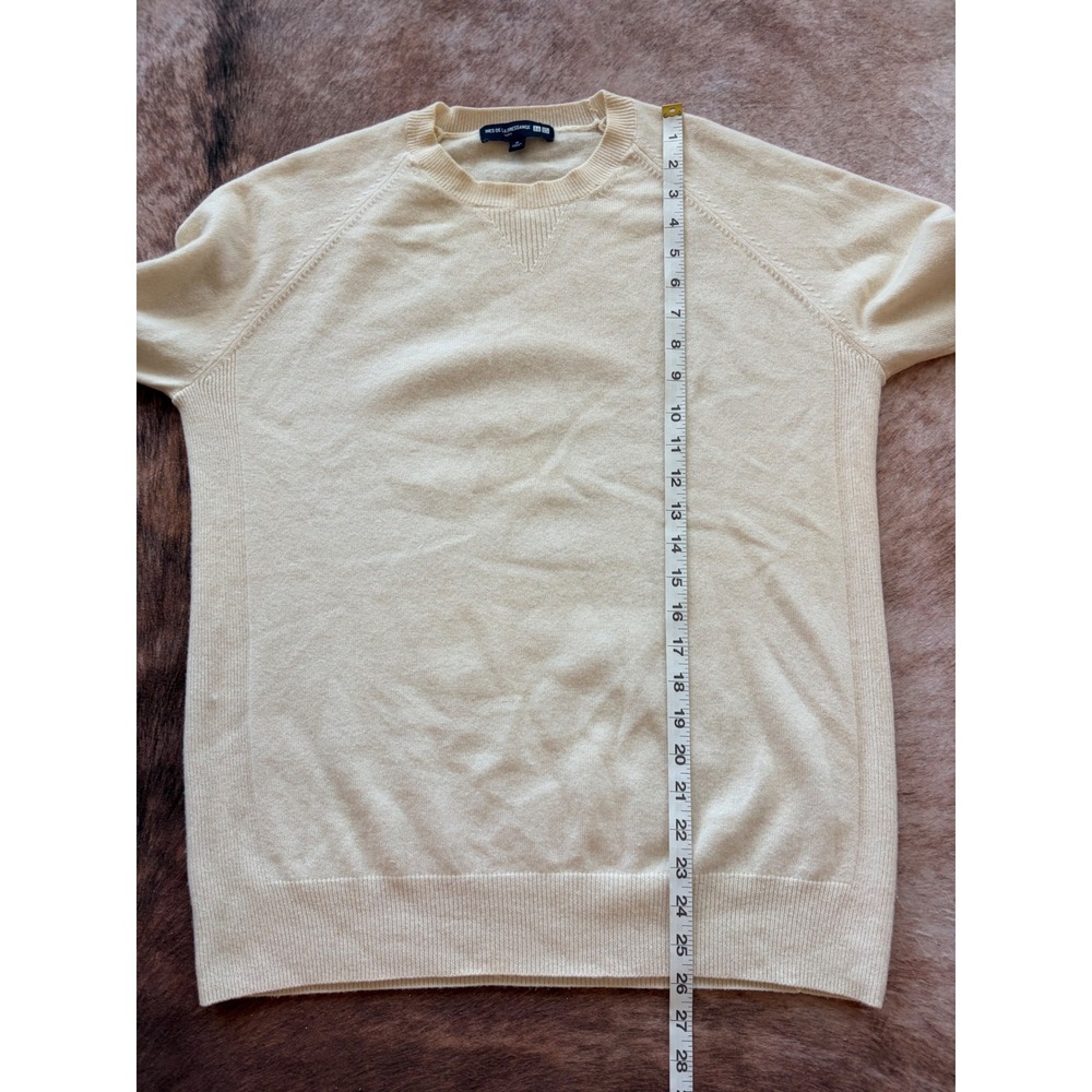 Uniqlo Ines de la Fressange Cashmere Sweater Cream Mens M 351-401965 - Picture 8 of 8